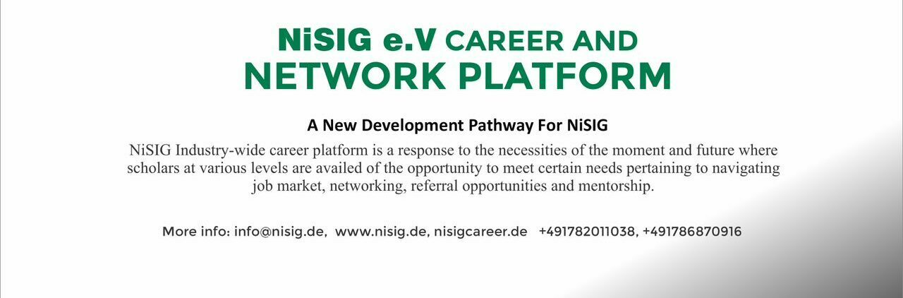 NiSIG e.V Career and Network Platform Launch